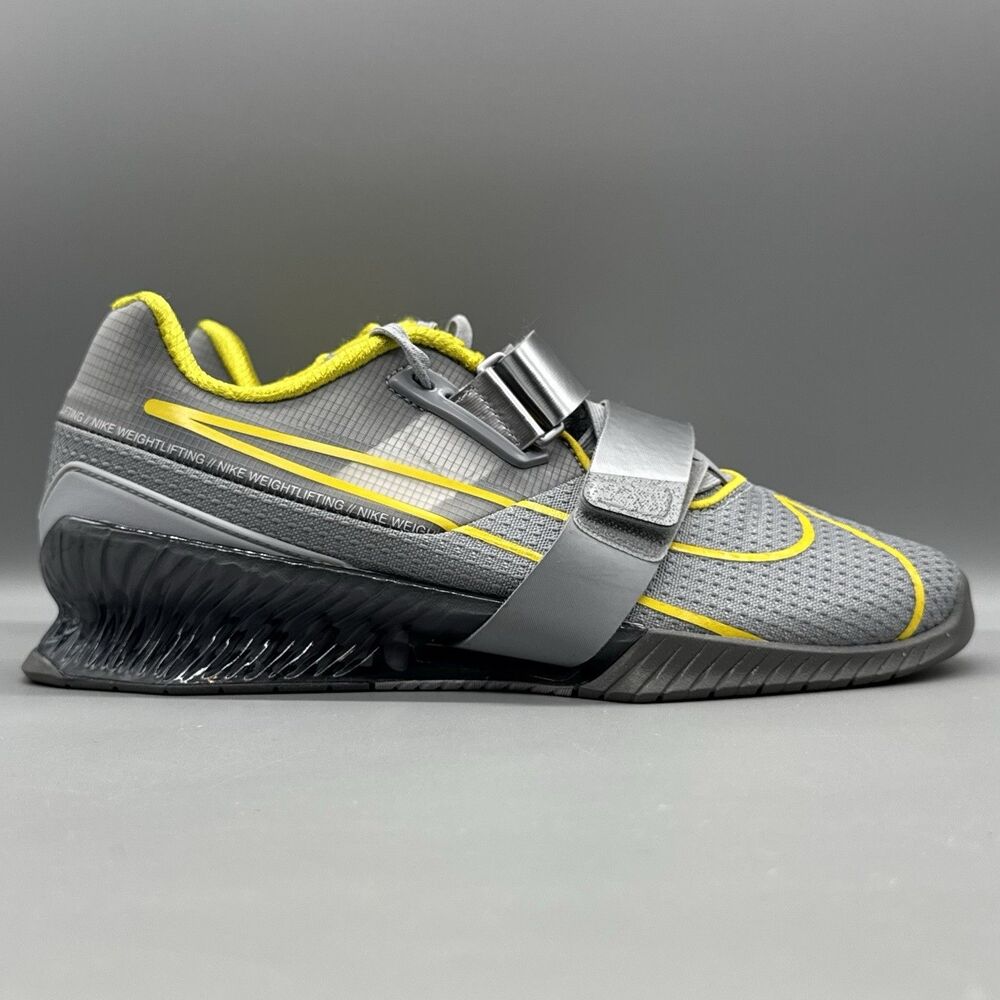 Nike Romaleos 4 Wolf Grey Lightning Weightlifting Shoes CD3463-002 Men’s Size 8